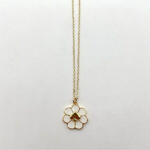 KS813-Kate Spade white flower necklace